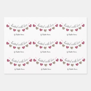 Hoja De Papel De Regalo Presentes hechos a mano con "punto de amor"