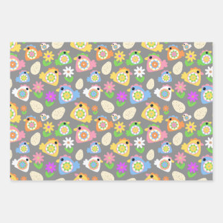 Hoja De Papel De Regalo Primavera Court Hens