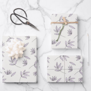 Hoja De Papel De Regalo Primavera de flores floreciente sin foco