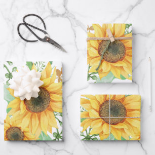 Hoja De Papel De Regalo primavera de girasol