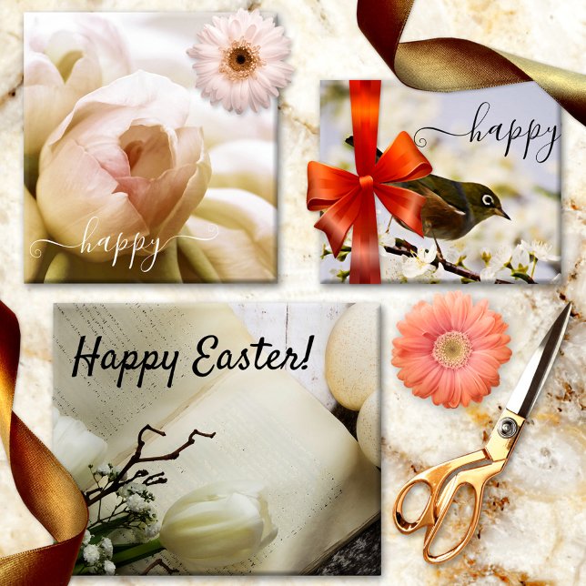 Hoja De Papel De Regalo Primavera de pasto claro (Wrapping paper sheets featuring a variety of designs for a spring celebration in light pastels)