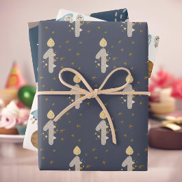 Hoja De Papel De Regalo Primer cumpleaños, ¡primera órbita alrededor del s