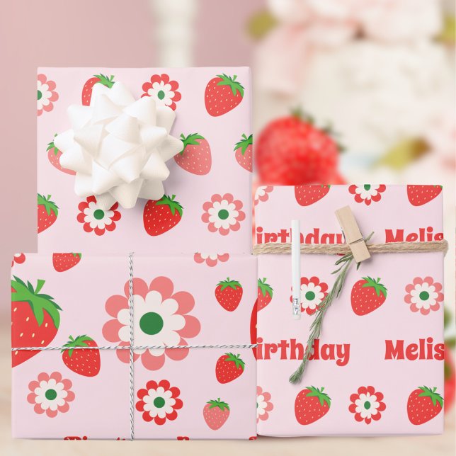 Hoja De Papel De Regalo Primerísima Berry Roja Rosa (Subido por el creador)