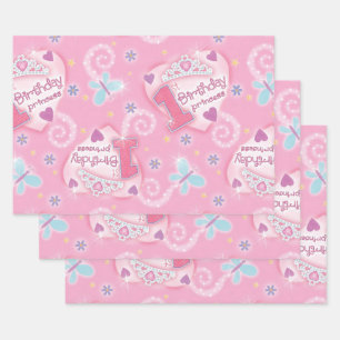 Hoja De Papel De Regalo Princesa de Cumpleaños