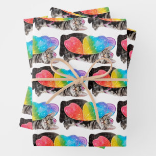 Hoja De Papel De Regalo Princesa Kitten, mariposa arco iris