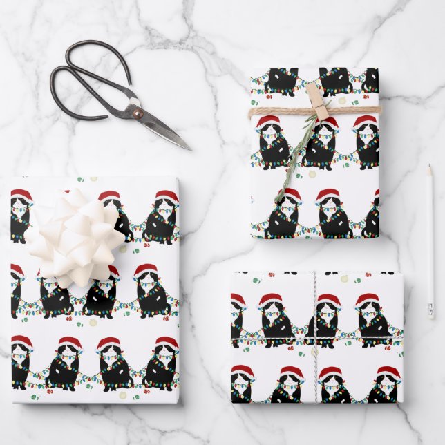 Hoja De Papel De Regalo Problemas de los Navidades de peluche escoceses (Anverso)