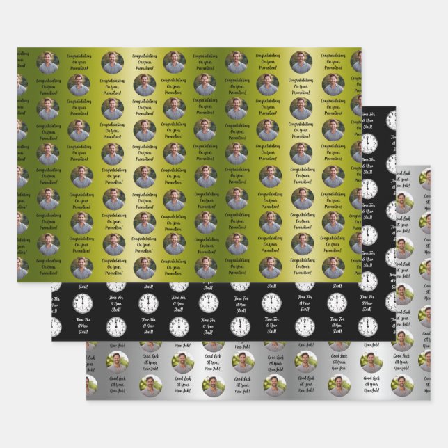 Hoja De Papel De Regalo Promotion Congratulations Custom Message Gift (Set)