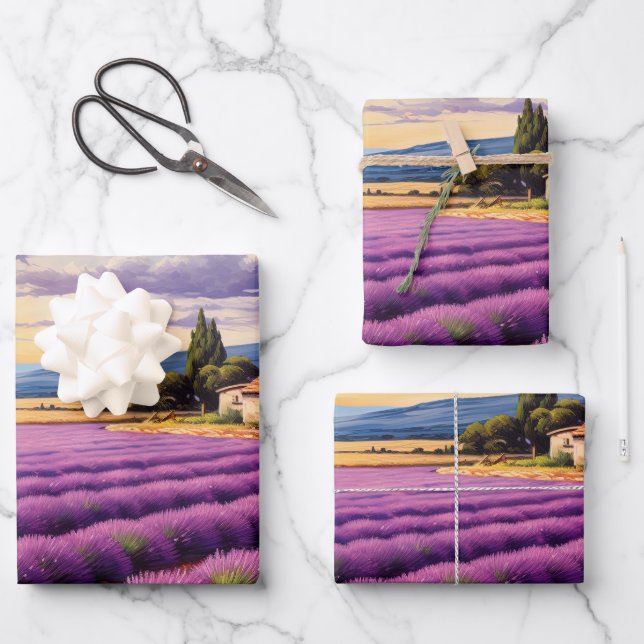 Hoja De Papel De Regalo Provenza (Anverso)