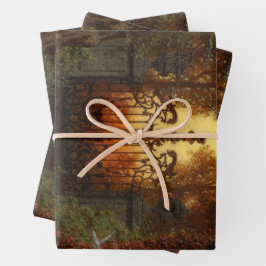 Hoja De Papel De Regalo Puerta del Castillo de Haunted (por Ferdinand Knab