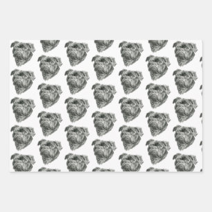 Hoja De Papel De Regalo Pug
