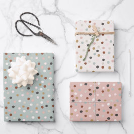 Hoja De Papel De Regalo Puntos de navidades