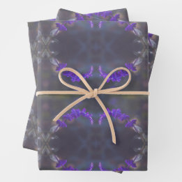 Hoja De Papel De Regalo Purple floral garden