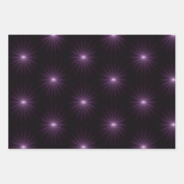 Hoja De Papel De Regalo Purple Starburst