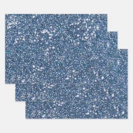 Hoja De Papel De Regalo Purpurina azul falso textura tipo gráfico