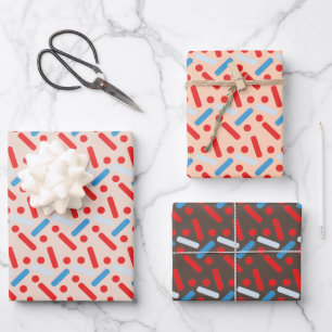 Hoja De Papel De Regalo Purpurina de Chocolate con Estrellas Patrióticas V