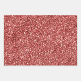 Hoja De Papel De Regalo Purpurina de oro verde rojo