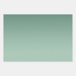 Hoja De Papel De Regalo Purpurina Green Ombre Glitzy