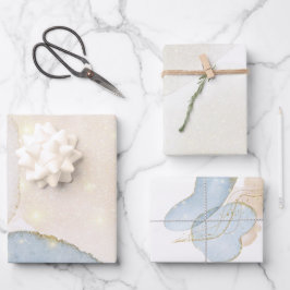 Hoja De Papel De Regalo Purpurina mágico Resumen Baby Shower