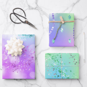 Hoja De Papel De Regalo Purpurina Princesa