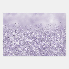 Hoja De Papel De Regalo Purpurina Purple Glitzy           