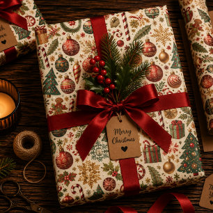 Hoja De Papel De Regalo Purpurina y Brillo