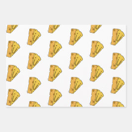 Hoja De Papel De Regalo Queso Cutiño Sonriente
