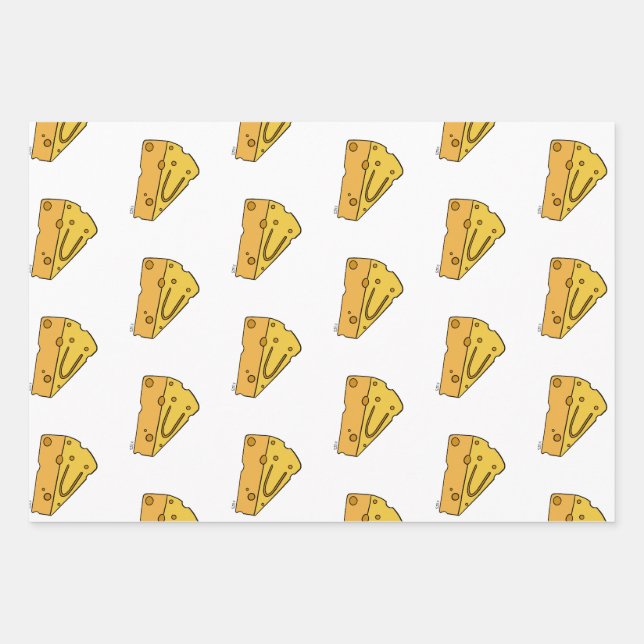 Hoja De Papel De Regalo Queso Cutiño Sonriente (Anverso)