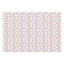 Rainbow Confetti Polka Dots Nombre cumpleaños