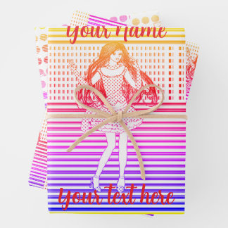 Hoja De Papel De Regalo Rainbow girlfriend