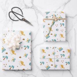 Hoja De Papel De Regalo Ramadán blanco moderno Eid Mubarak Feliz Eid Musli