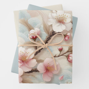 Hoja De Papel De Regalo Ramas de Flor de Manzano