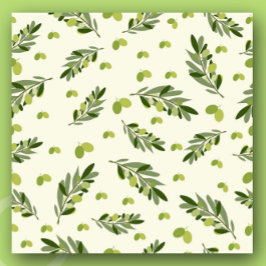 Hoja De Papel De Regalo Ramas de olivo verde estéticas