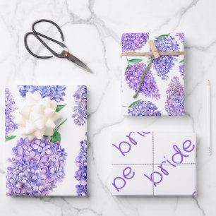 Hoja De Papel De Regalo Ramo de Lilas Regalo de Boda de Primavera