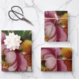 Hoja De Papel De Regalo Ramo Floral de Taza de Té