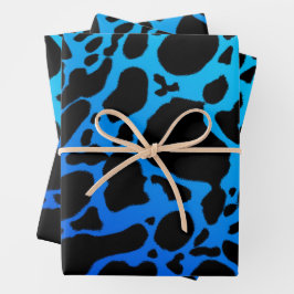 Hoja De Papel De Regalo Rana Dart de veneno azul