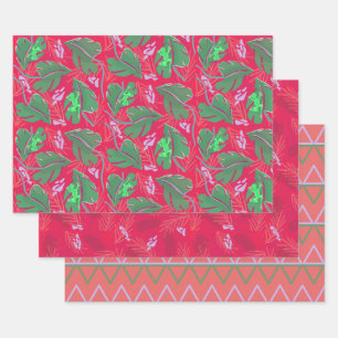 Hoja De Papel De Regalo Rana Tropical Botánica
