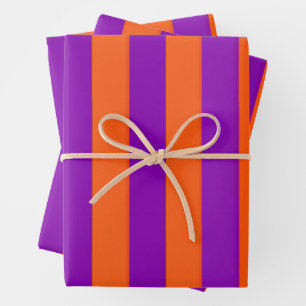 Hoja De Papel De Regalo Rayas de bruja de Halloween