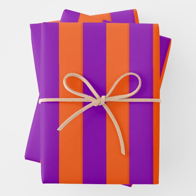 Hoja De Papel De Regalo Rayas de bruja de Halloween (In situ)