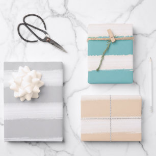 Hoja De Papel De Regalo Rayas de playa acuáticas