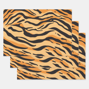 Hoja De Papel De Regalo Rayas de Tigre