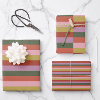 Hoja De Papel De Regalo Rayas Divertidas