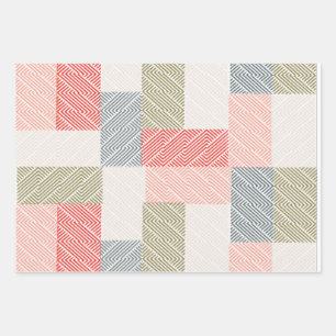 Hoja De Papel De Regalo Rayas finas pastel