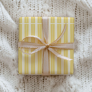 Hoja De Papel De Regalo Rayas únicas verdes, rosadas y amarillas
