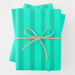 Hoja De Papel De Regalo Rayas Verde Salvia