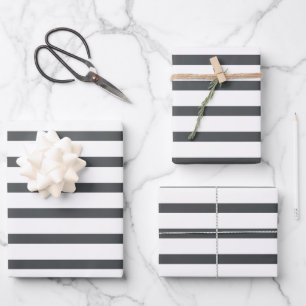 Hoja De Papel De Regalo Rayos blancos grises