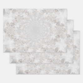 Hoja De Papel De Regalo Recepción de bodas Plata blanca Oro simple Elegant