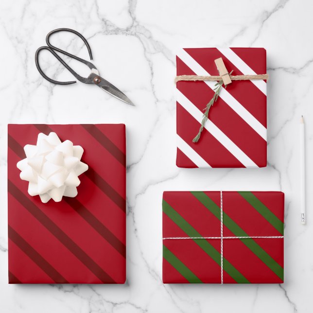 Hoja De Papel De Regalo Red Happy xmas luxe background (Anverso)