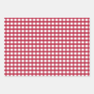 Hoja De Papel De Regalo Red y White Gingham Trivet