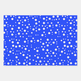 Hoja De Papel De Regalo Regalo azul estético moderno