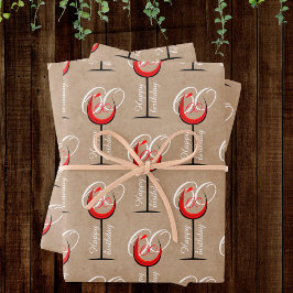 Hoja De Papel De Regalo Regalo de Cumpleaños 60 para Hombre o Mujer Copa d